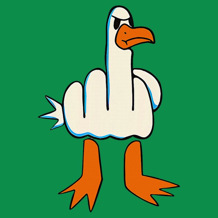 I DonT Give A Duck Middle Finger Funny Offensive Rude Sweatshirt