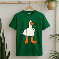I DonT Give A Duck Middle Finger Funny Offensive Rude T-Shirt