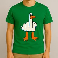I DonT Give A Duck Middle Finger Funny Offensive Rude T-Shirt