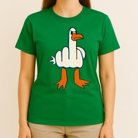 I DonT Give A Duck Middle Finger Funny Offensive Rude T-Shirt