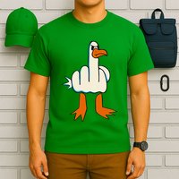 I DonT Give A Duck Middle Finger Funny Offensive Rude T-Shirt