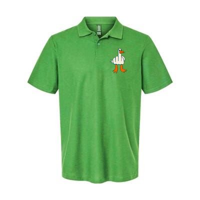 I DonT Give A Duck Middle Finger Funny Offensive Rude Polo