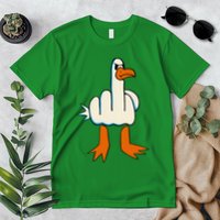 I DonT Give A Duck Middle Finger Funny Offensive Rude Premium T-Shirt