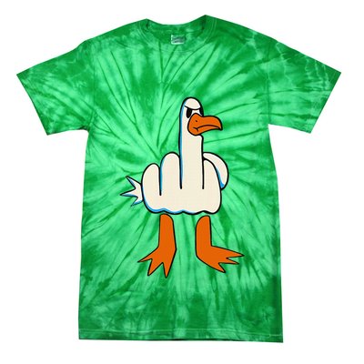 I DonT Give A Duck Middle Finger Funny Offensive Rude Tie-Dye T-Shirt