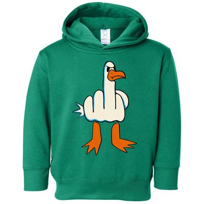 I DonT Give A Duck Middle Finger Funny Offensive Rude Toddler Hoodie