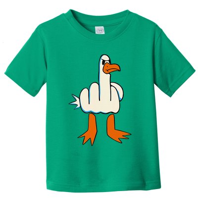 I DonT Give A Duck Middle Finger Funny Offensive Rude Toddler T-Shirt