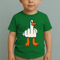 I DonT Give A Duck Middle Finger Funny Offensive Rude Toddler T-Shirt