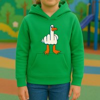 I DonT Give A Duck Middle Finger Funny Offensive Rude Kids Hoodie