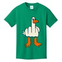 I DonT Give A Duck Middle Finger Funny Offensive Rude Kids T-Shirt