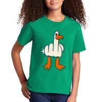 I DonT Give A Duck Middle Finger Funny Offensive Rude Kids T-Shirt