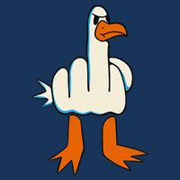 I DonT Give A Duck Middle Finger Funny Offensive Rude Infant Baby Jersey Bodysuit