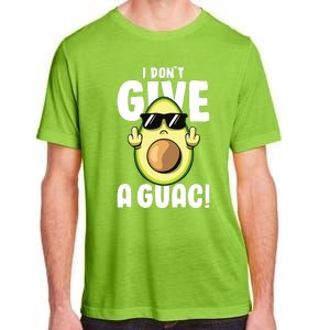 I Dont Give A Guac Love Avocado Guacamole Funny Vegan Adult ChromaSoft Performance T-Shirt