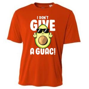 I Dont Give A Guac Love Avocado Guacamole Funny Vegan Cooling Performance Crew T-Shirt