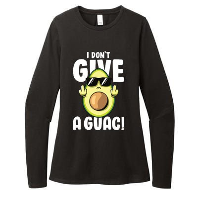 I Dont Give A Guac Love Avocado Guacamole Funny Vegan Womens CVC Long Sleeve Shirt