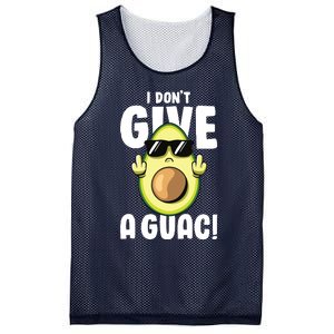 I Dont Give A Guac Love Avocado Guacamole Funny Vegan Mesh Reversible Basketball Jersey Tank