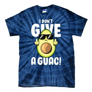 I Dont Give A Guac Love Avocado Guacamole Funny Vegan Tie-Dye T-Shirt