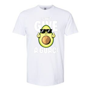 I Dont Give A Guac Love Avocado Guacamole Funny Vegan Softstyle CVC T-Shirt