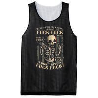 I Don't Give A Fuck Fuck  Mesh Reversible Basketball Jersey Tank