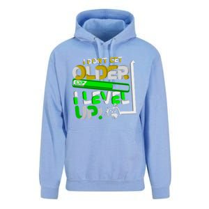 I Dont Get Older I Level Up Gamer Video Games Funny Gaming Gift Unisex Surf Hoodie