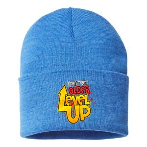 I Dont Get Older I Level Up Gaming Gift Sustainable Knit Beanie