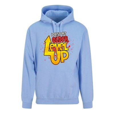 I Dont Get Older I Level Up Gaming Gift Unisex Surf Hoodie