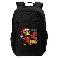 I Dont Give A Duck Funny Sarcastic Grumpy Duck Christmas Backpack