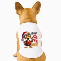 I Dont Give A Duck Funny Sarcastic Grumpy Duck Christmas Doggie Tank