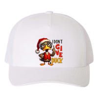 I Dont Give A Duck Funny Sarcastic Grumpy Duck Christmas Yupoong Adult 5-Panel Trucker Hat