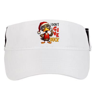 I Dont Give A Duck Funny Sarcastic Grumpy Duck Christmas Adult Drive Performance Visor