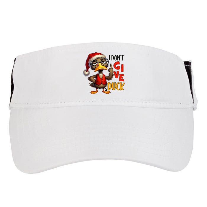 I Dont Give A Duck Funny Sarcastic Grumpy Duck Christmas Adult Drive Performance Visor