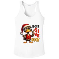 I Dont Give A Duck Funny Sarcastic Grumpy Duck Christmas Ladies PosiCharge Competitor Racerback Tank