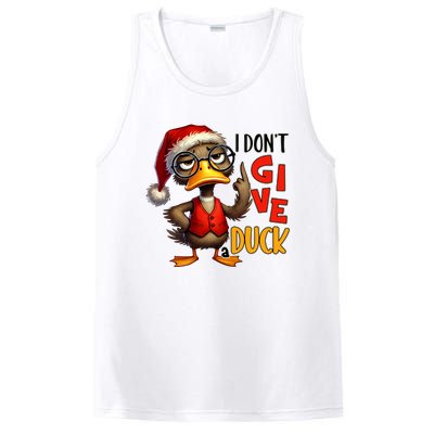 I Dont Give A Duck Funny Sarcastic Grumpy Duck Christmas PosiCharge Competitor Tank