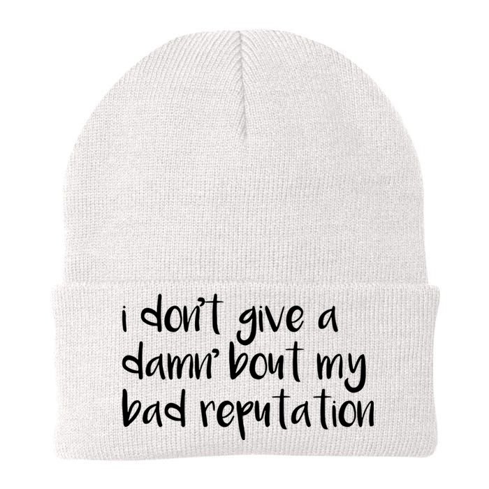 I Dont Give A Damn About My Bad Reputation Knit Cap Winter Beanie