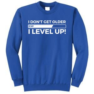 I Dont Get Older I Level Up Gift Funny Birthday Sweatshirt