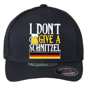 I Dont Give A Schnitzel German Beer Wurst Funny Oktoberfest Flexfit Unipanel Trucker Cap