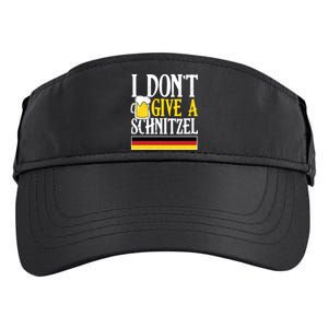 I Dont Give A Schnitzel German Beer Wurst Funny Oktoberfest Adult Drive Performance Visor