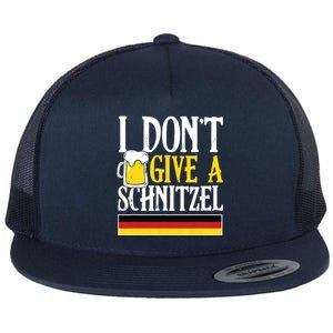 I Dont Give A Schnitzel German Beer Wurst Funny Oktoberfest Flat Bill Trucker Hat