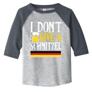 I Dont Give A Schnitzel German Beer Wurst Funny Oktoberfest Toddler Fine Jersey T-Shirt