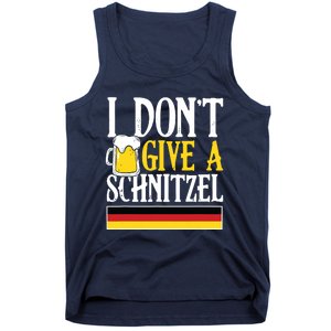 I Dont Give A Schnitzel German Beer Wurst Funny Oktoberfest Tank Top