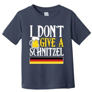 I Dont Give A Schnitzel German Beer Wurst Funny Oktoberfest Toddler T-Shirt