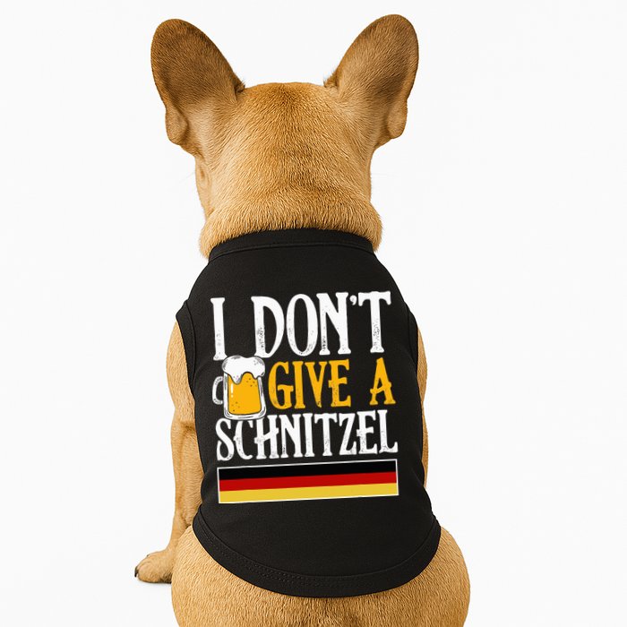 I Don't Give A Schnitzel German Beer Wurst Doggie Tank