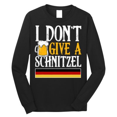 I Don't Give A Schnitzel German Beer Wurst Long Sleeve Shirt