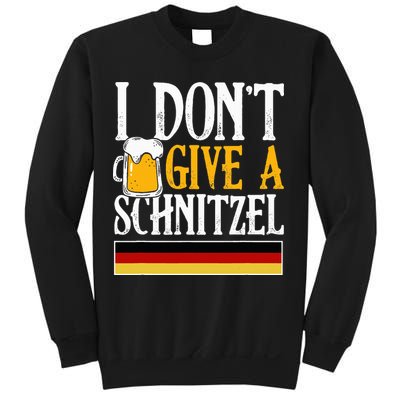 I Don't Give A Schnitzel German Beer Wurst Sweatshirt