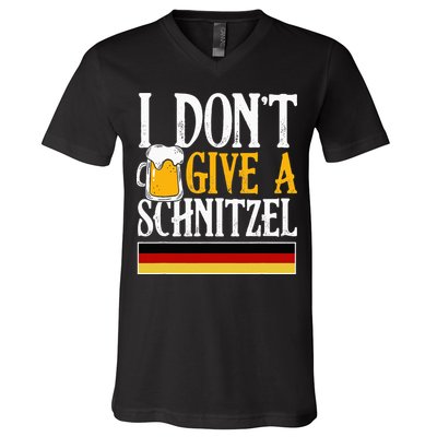 I Don't Give A Schnitzel German Beer Wurst V-Neck T-Shirt