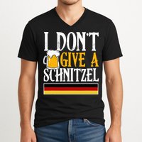 I Don't Give A Schnitzel German Beer Wurst V-Neck T-Shirt