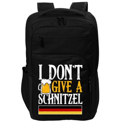 I Don't Give A Schnitzel German Beer Wurst Impact Tech Backpack