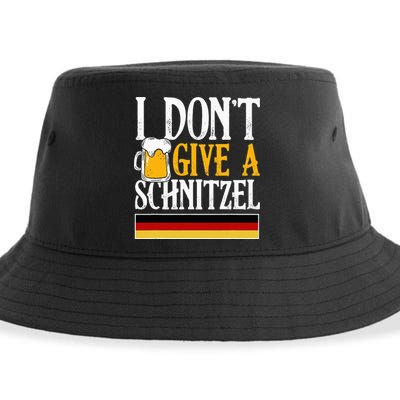 I Don't Give A Schnitzel German Beer Wurst Sustainable Bucket Hat