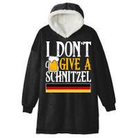 I Don't Give A Schnitzel German Beer Wurst Hooded Wearable Blanket