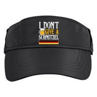 I Don't Give A Schnitzel German Beer Wurst Adult Drive Performance Visor