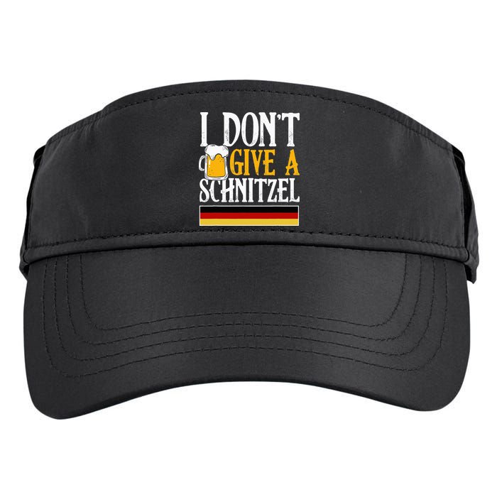 I Don't Give A Schnitzel German Beer Wurst Adult Drive Performance Visor